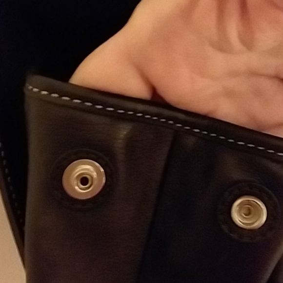 Coach Black Leather Satchel - Picture 4 of 10